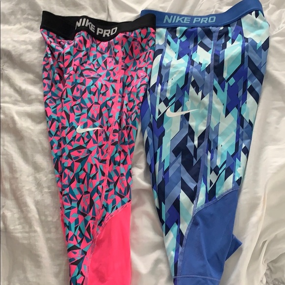 Nike Other - Nike pro girls leggings knee length